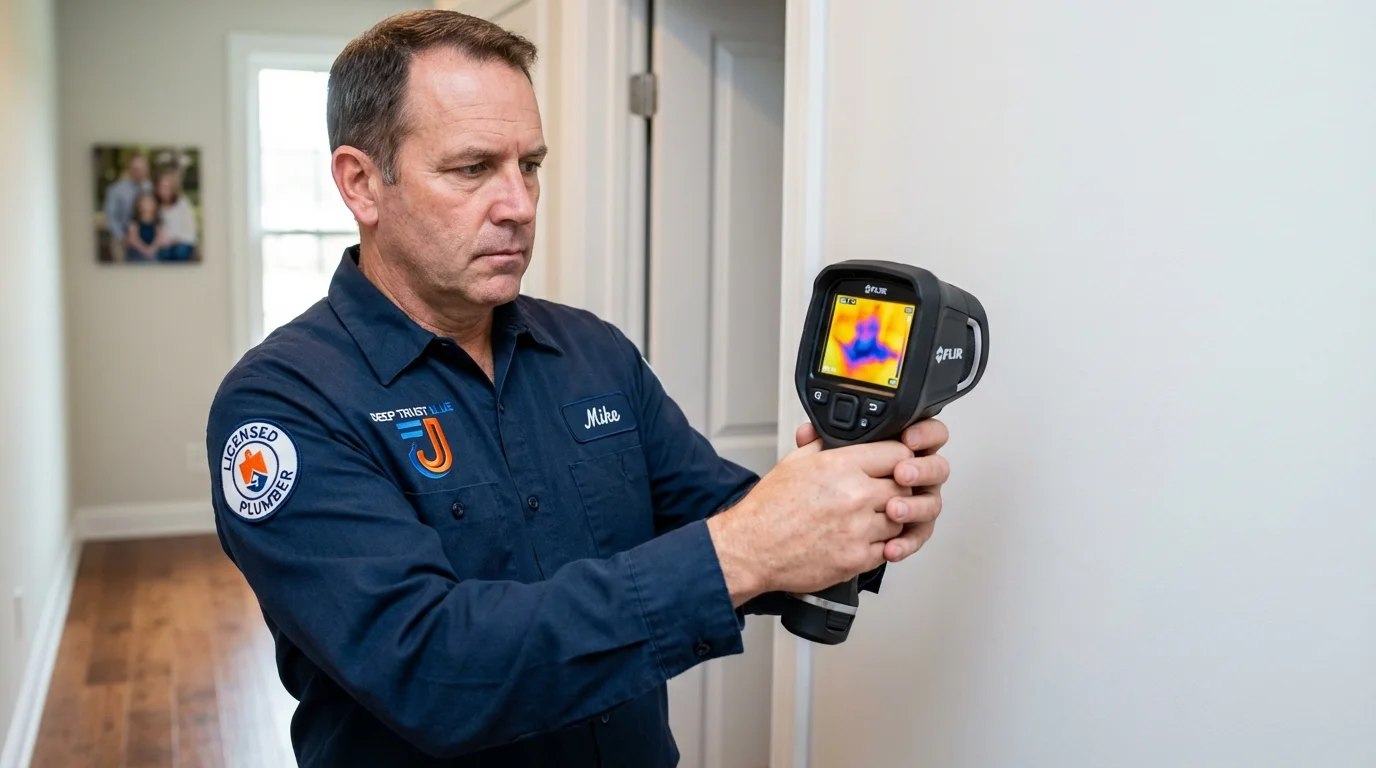 Thermal imaging leak detection by Johns Plumbing LLC in Gordo